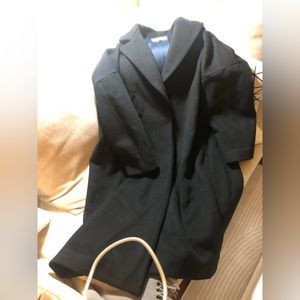 Oversized black wool coat Moussy - Like new!